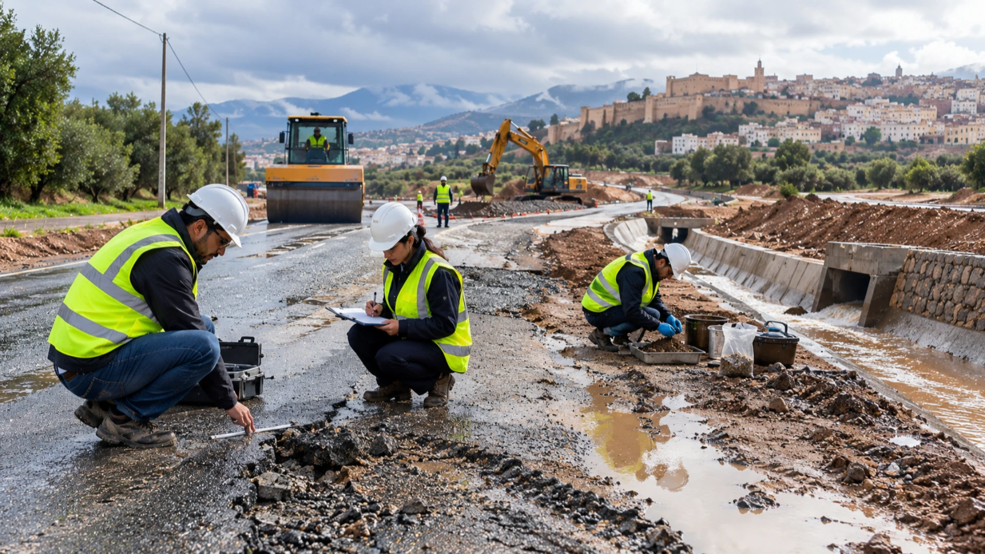 Maroc : le contrôle qualité, un enjeu majeur pour la reconstruction des routes endommagées par les intempéries