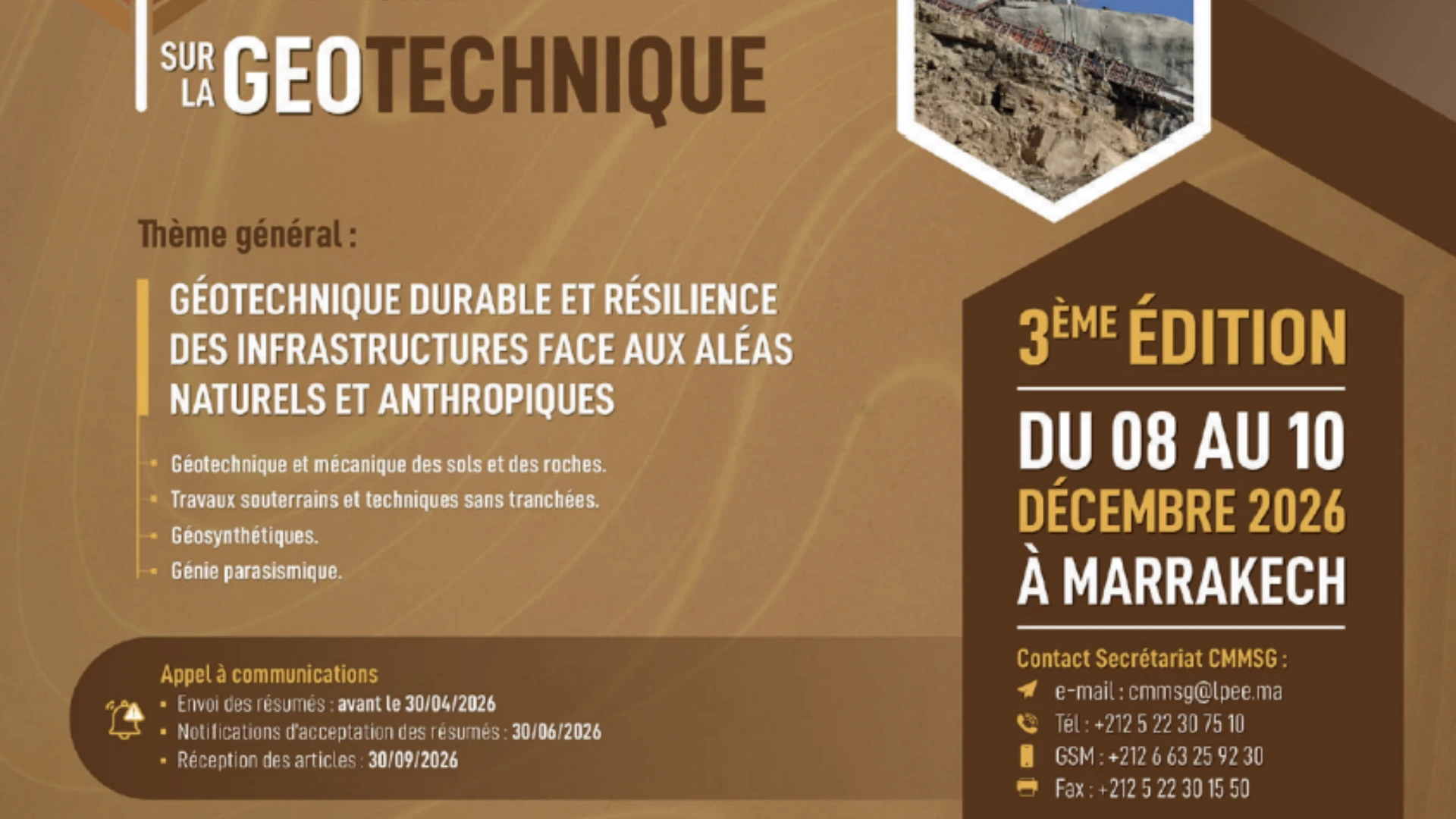 Marrakech to Host Morocco’s 3rd National Colloquium on Geotechnics: Building Infrastructure That Stands Firm